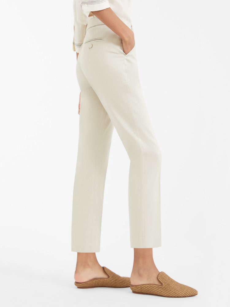 Брюки повседневные Slim fit для женщин (461327), цвет Бежевый - №3