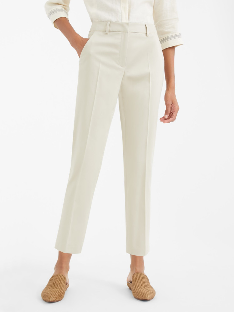 Брюки повседневные Slim fit для женщин (461327), цвет Бежевый - №4