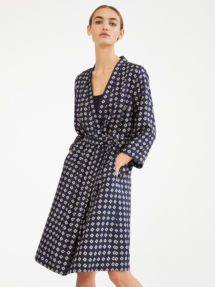 Сукні міді Regular Fit для жінок (461382), колір Синій - №2