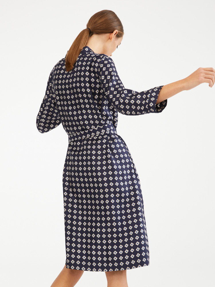 Сукні міді Regular Fit для жінок (461382), колір Синій - №4