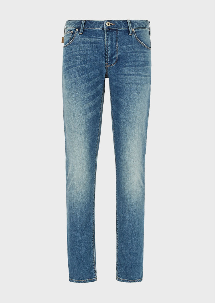 Джинси Slim Slim fit для чоловіків (462040), колір Синій - №1