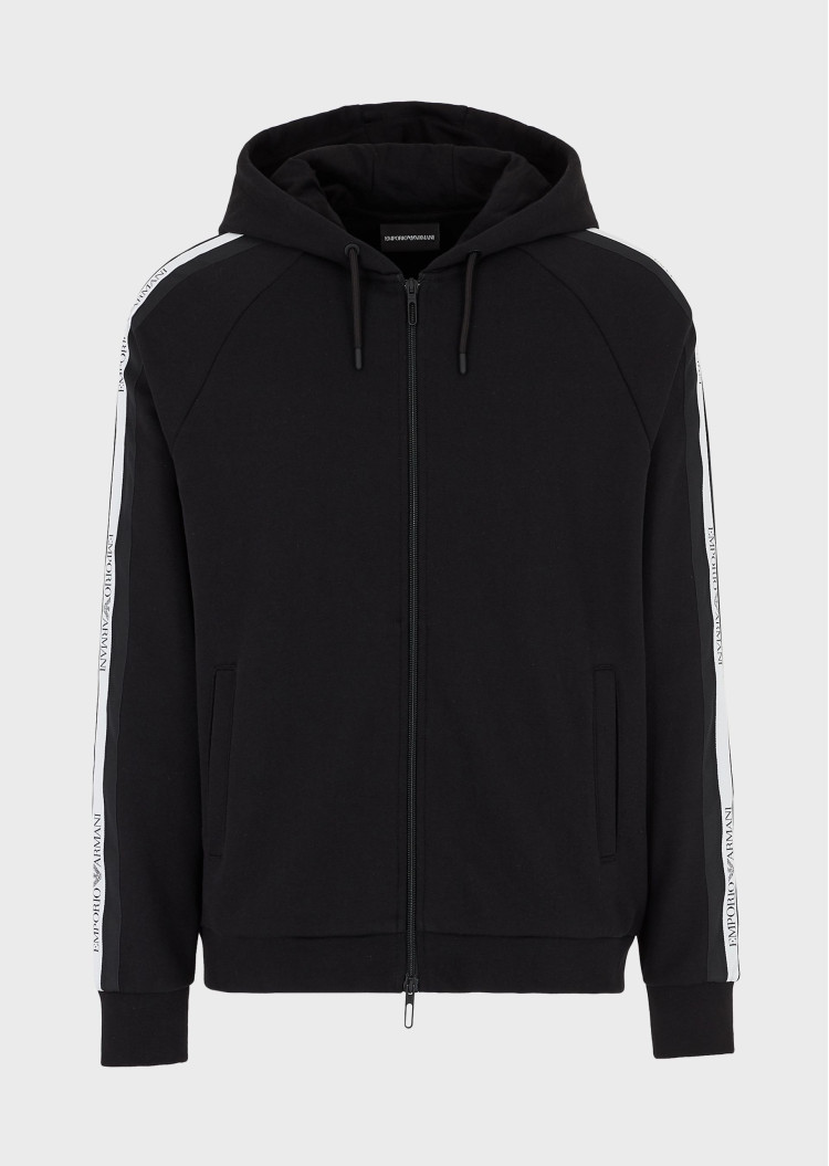 Спортивная кофта Regular fit для мужчин (462042), цвет Черный - №1