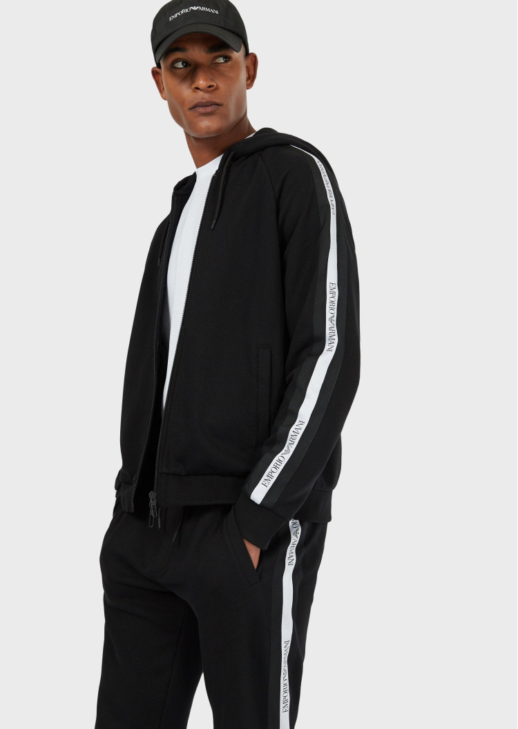 Спортивная кофта Regular fit для мужчин (462042), цвет Черный - №3