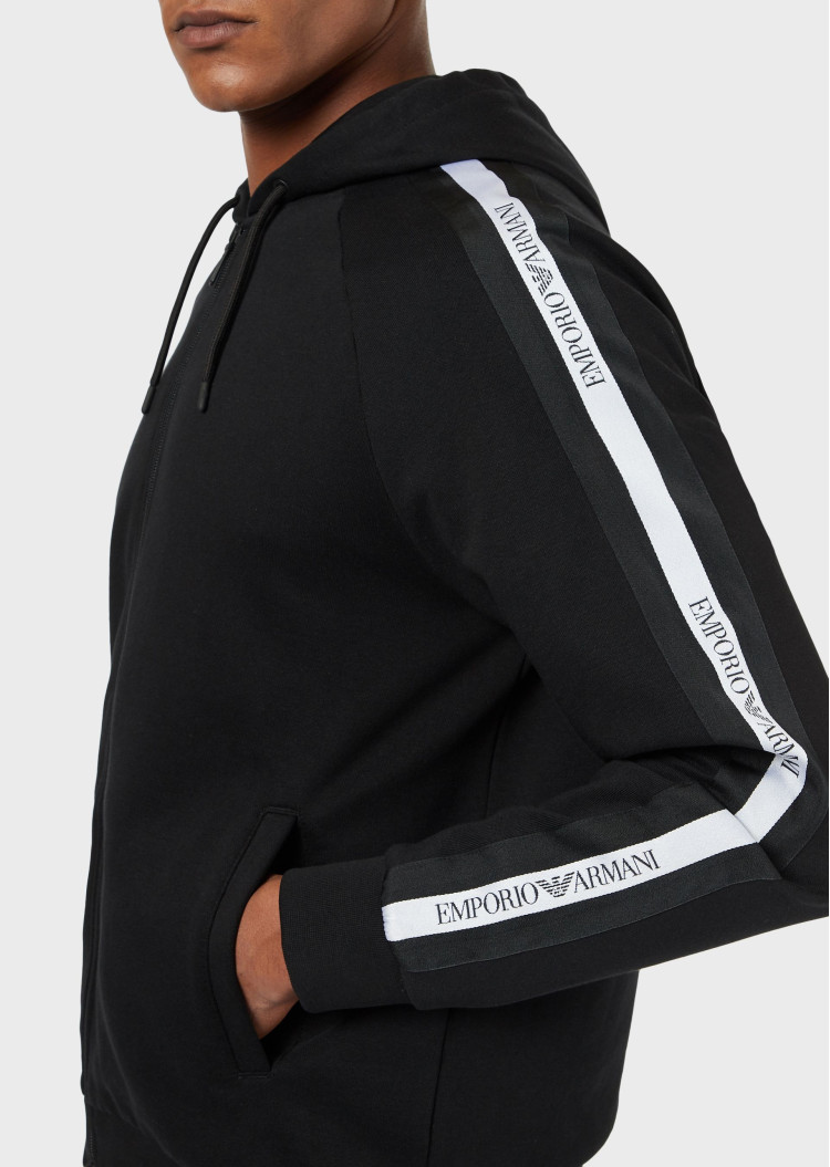 Спортивная кофта Regular fit для мужчин (462042), цвет Черный - №4