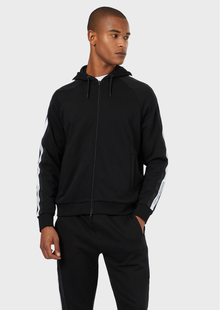 Спортивная кофта Regular fit для мужчин (462042), цвет Черный - №5
