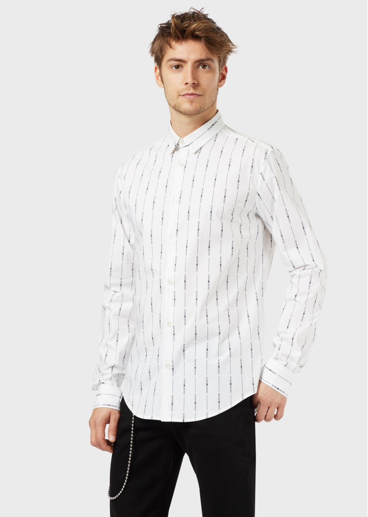 Сорочка повсякденна Slim fit для чоловіків (462057), колір Білий - №2