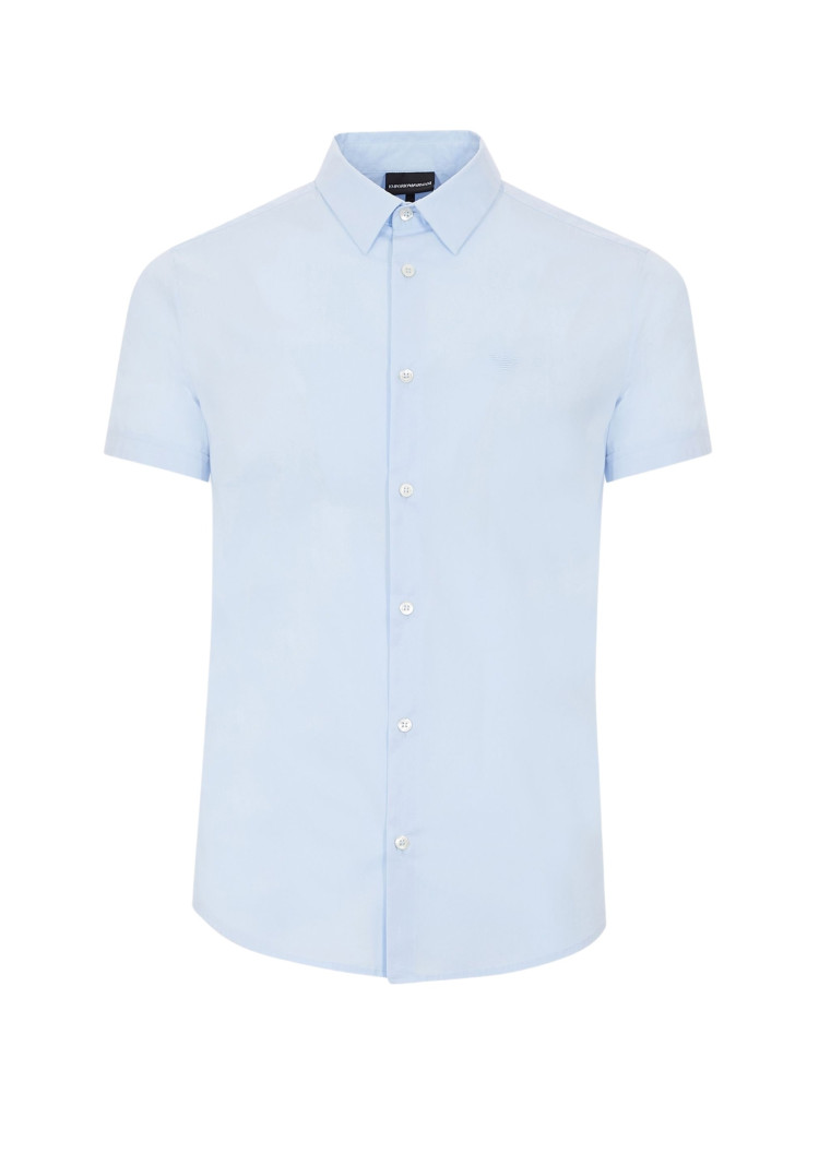 Сорочка деловая с коротким рукавом Slim Fit