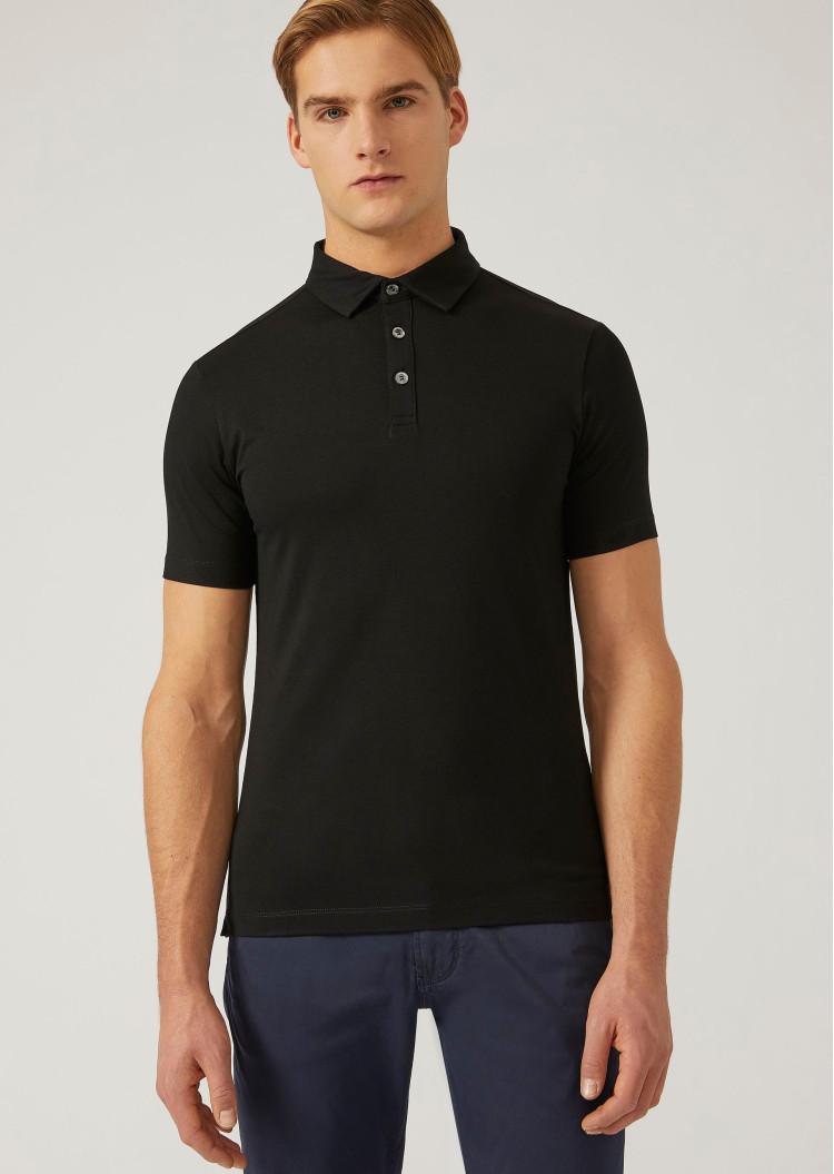 Поло Regular fit для мужчин (462089), цвет Черный - №2