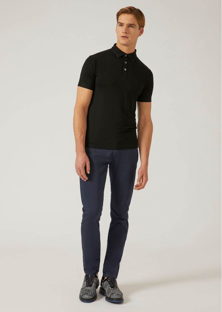 Поло Regular fit для мужчин (462089), цвет Черный - №3