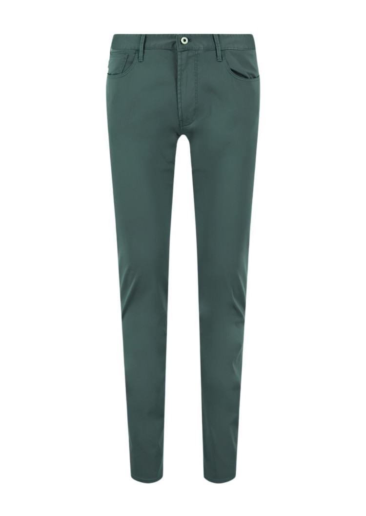 Брюки 5 карманів Slim Slim fit Середня для чоловіків (462118), колір Зелений - №1