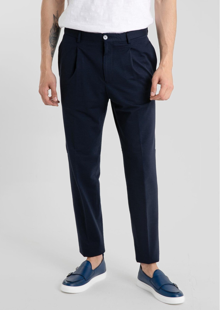 Брюки повсякденні Regular fit для чоловіків (462158), колір Синій - №1