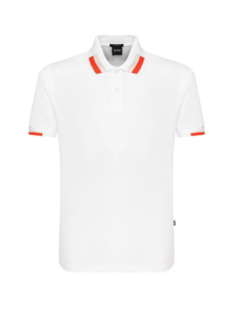 Поло Slim fit для чоловіків (462442), колір Білий - №1