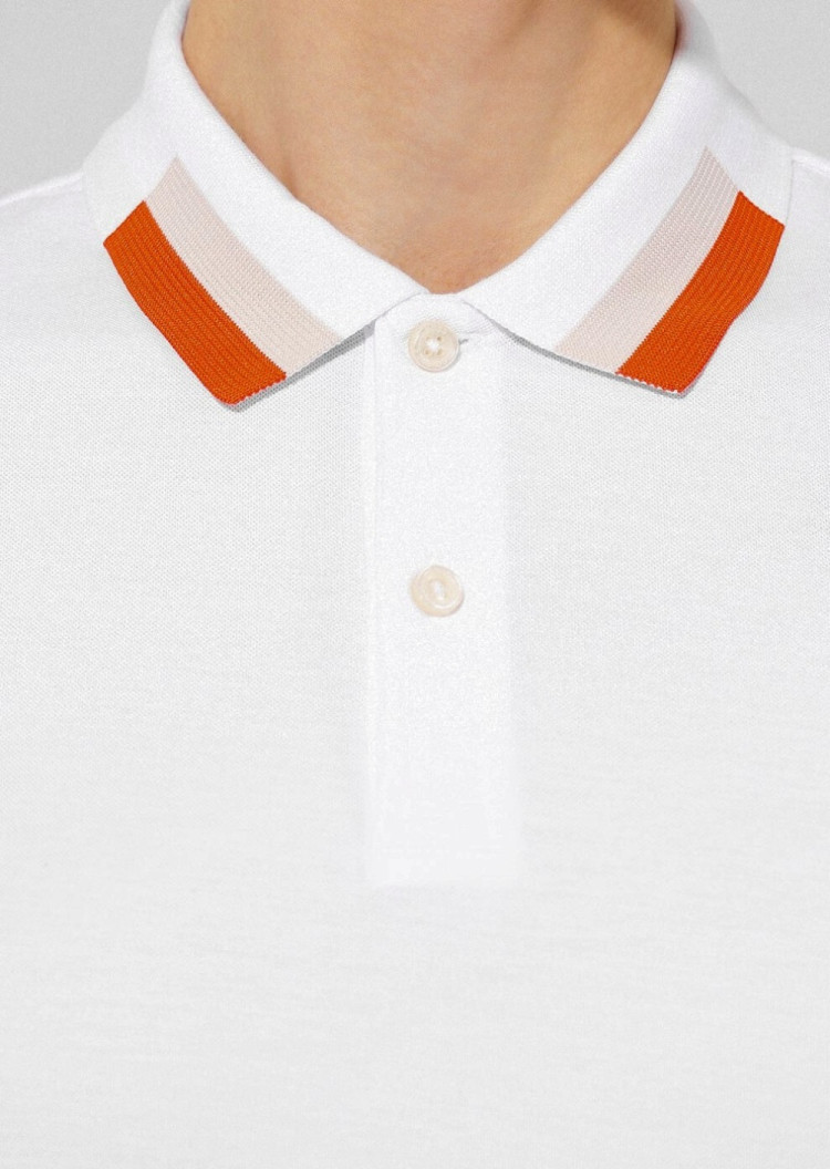 Поло Slim fit для чоловіків (462442), колір Білий - №3
