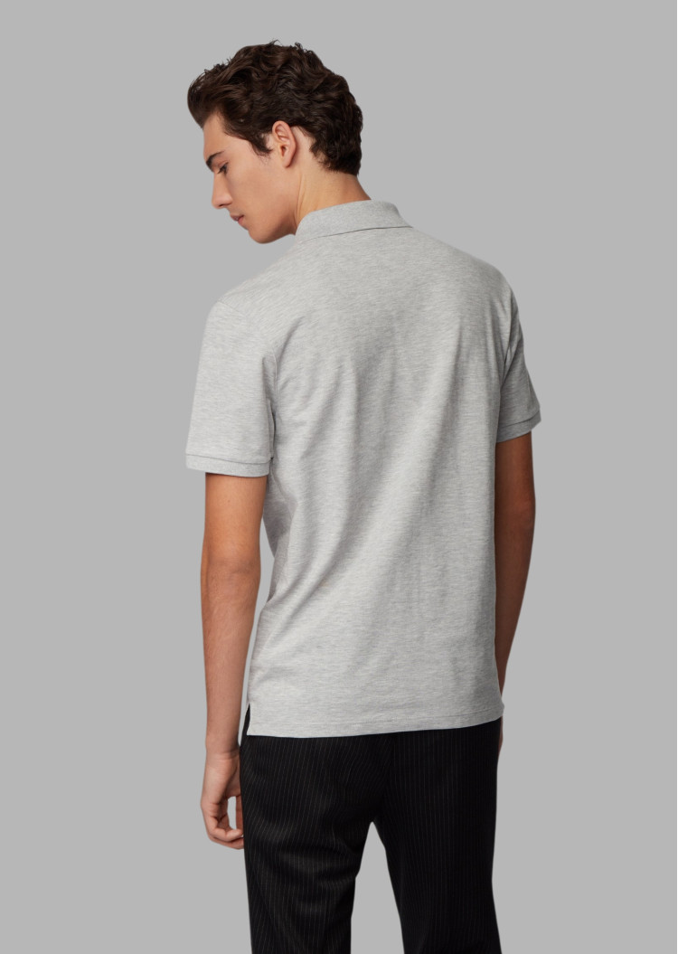 Поло Slim fit для чоловіків (462453), колір Сірий - №4