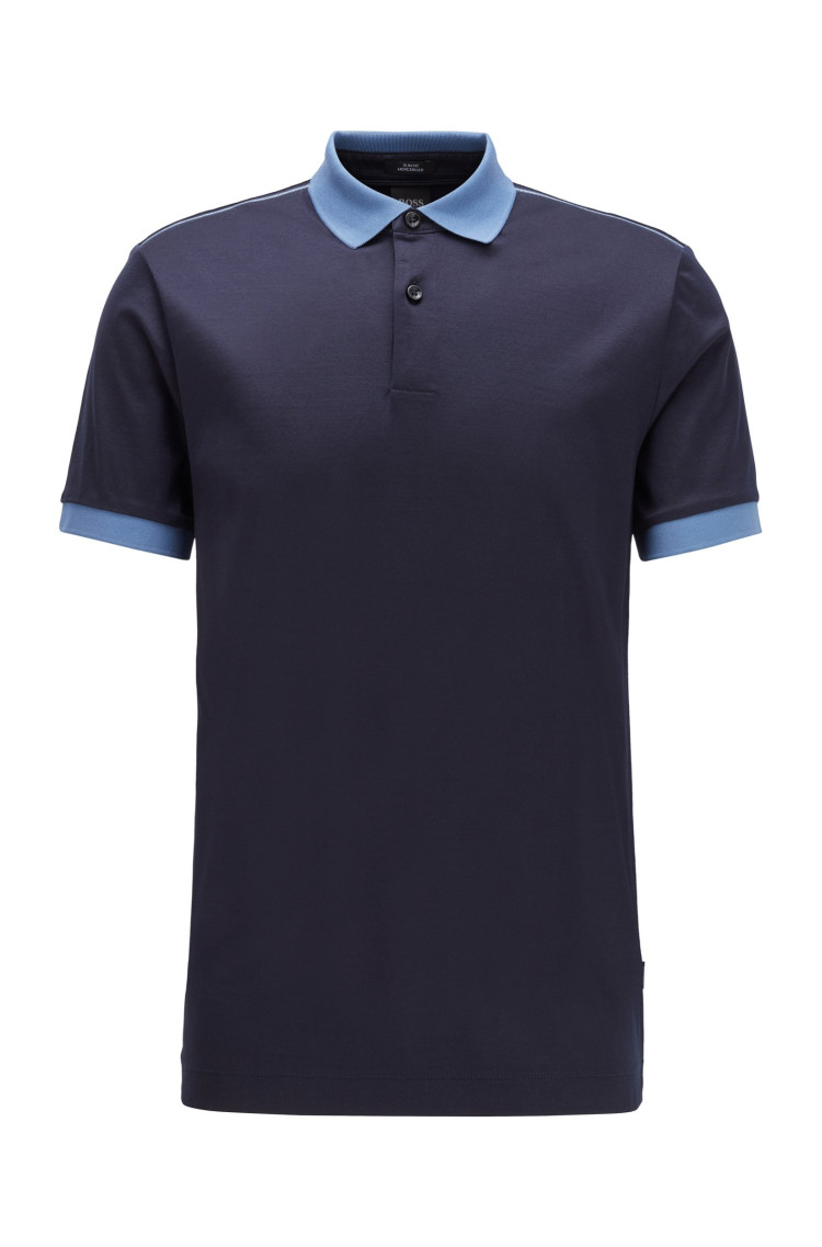 Поло Slim fit для мужчин (462460), цвет Синий - №1