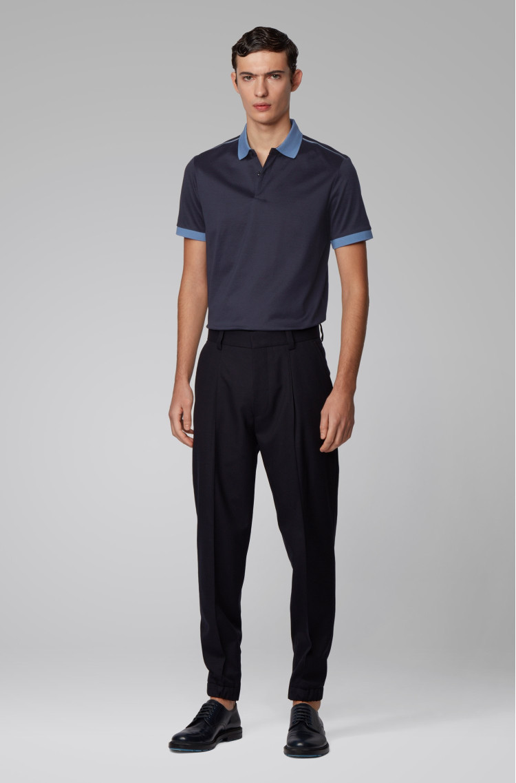 Поло Slim fit для мужчин (462460), цвет Синий - №3