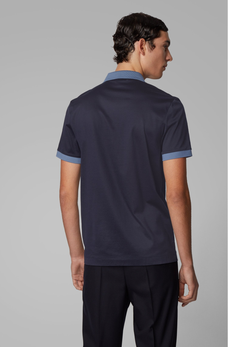 Поло Slim fit для мужчин (462460), цвет Синий - №4