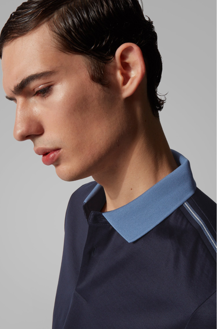 Поло Slim fit для мужчин (462460), цвет Синий - №5