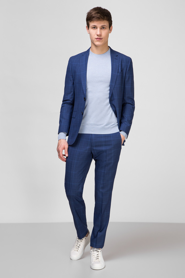 Джемпер Extra-slim fit для чоловіків (462473), колір Синій - №2