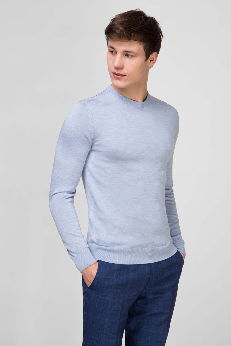 Джемпер Extra-slim fit для чоловіків (462473), колір Синій - №3