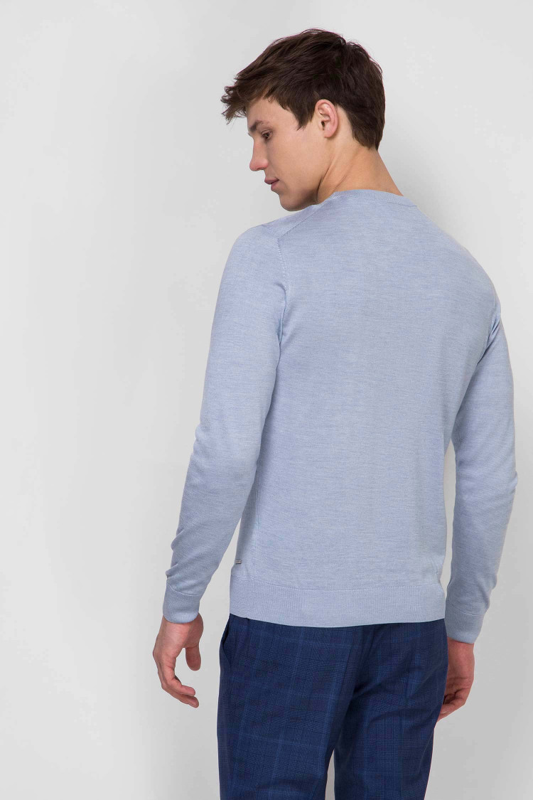 Джемпер Extra-slim fit для чоловіків (462473), колір Синій - №4