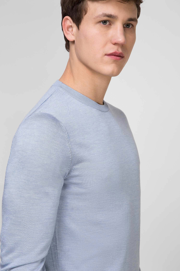 Джемпер Extra-slim fit для чоловіків (462473), колір Синій - №5