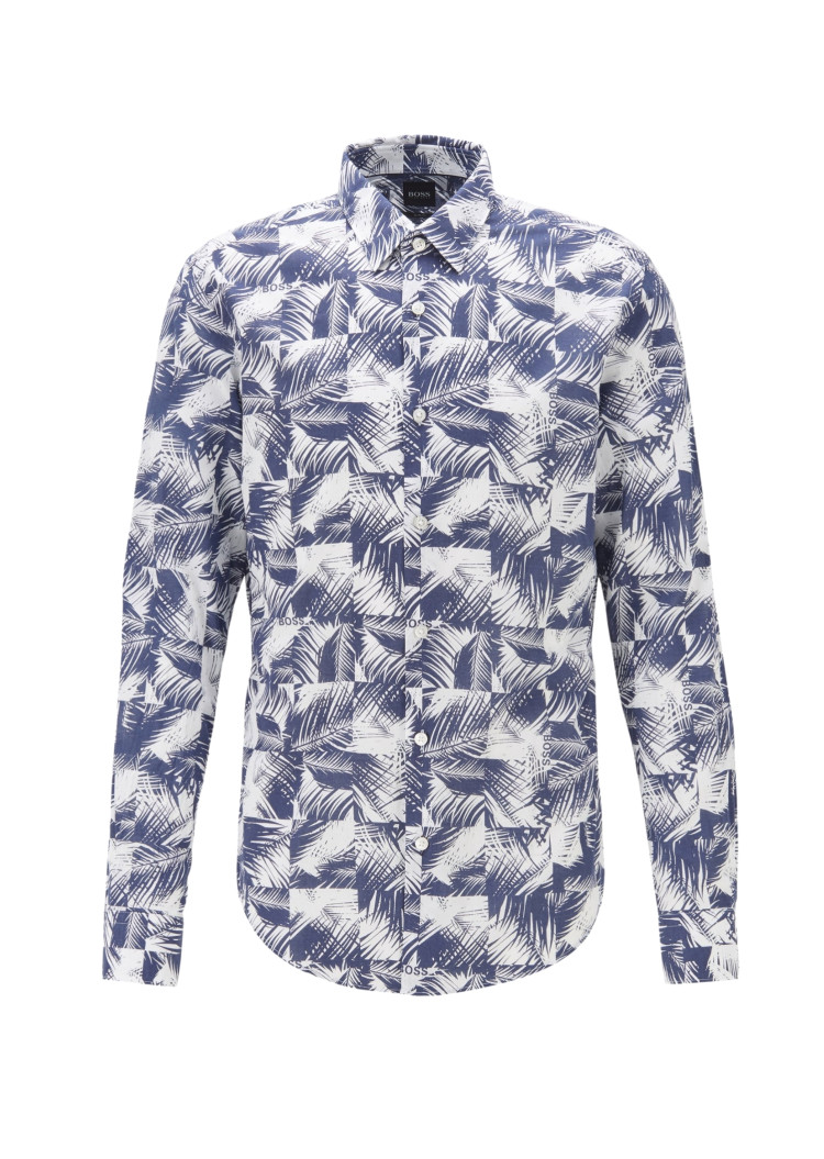 Сорочка повседневная Extra-slim fit для мужчин (462490), цвет Синий - №1