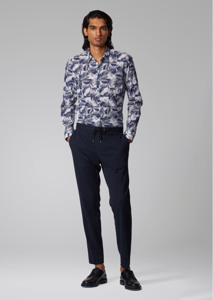 Сорочка повседневная Extra-slim fit для мужчин (462490), цвет Синий - №3