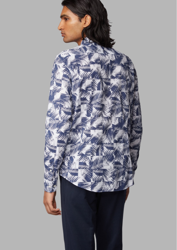 Сорочка повседневная Extra-slim fit для мужчин (462490), цвет Синий - №4