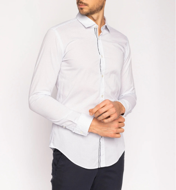 Сорочка деловая Extra-slim fit для мужчин (462492), цвет Белый - №2