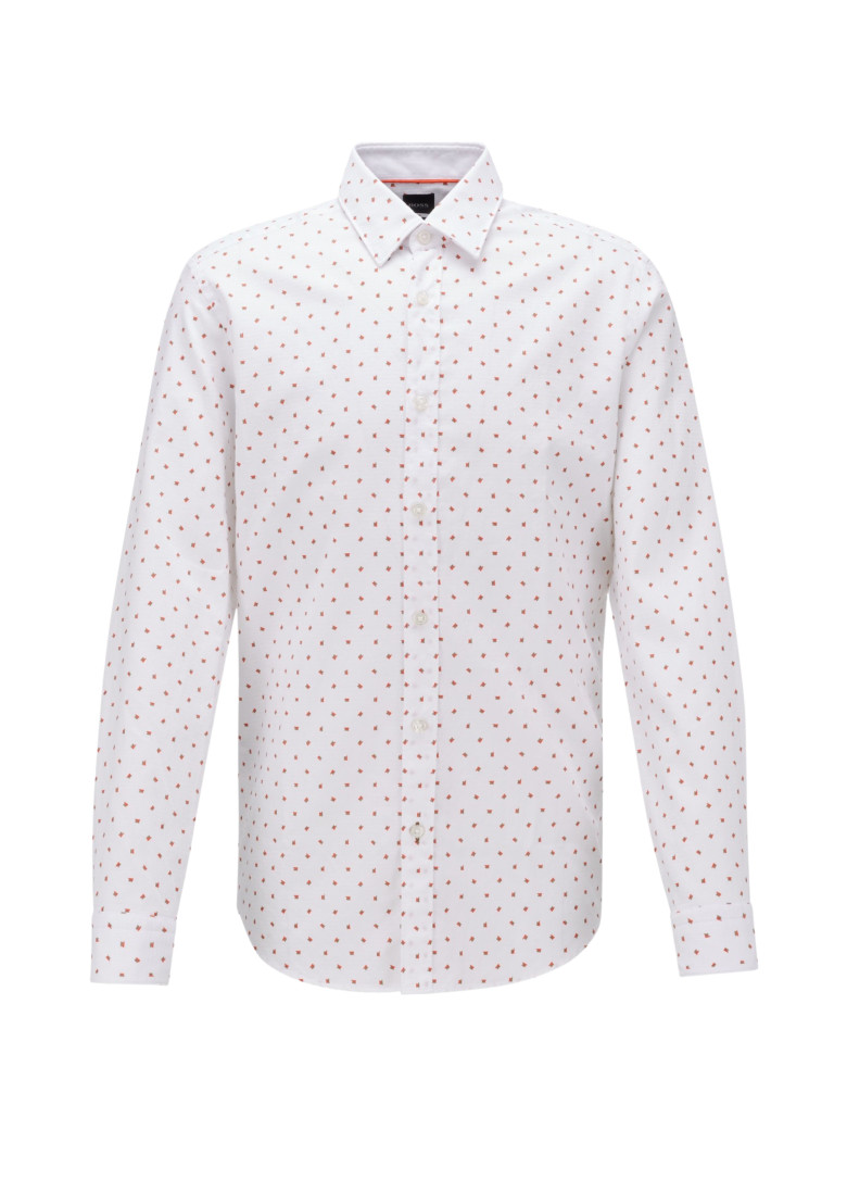 Сорочка деловая Regular Fit: классический крой, средняя свобода движений.