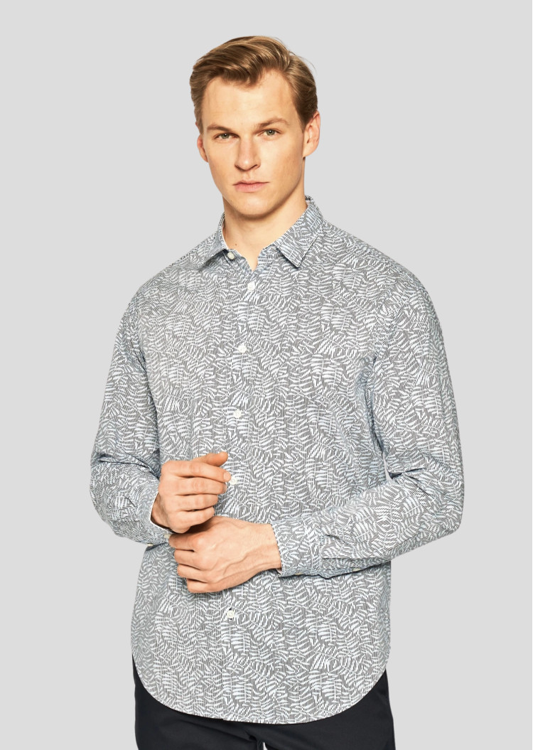 Сорочка повседневная Relaxed fit для мужчин (462494), цвет Белый - №2