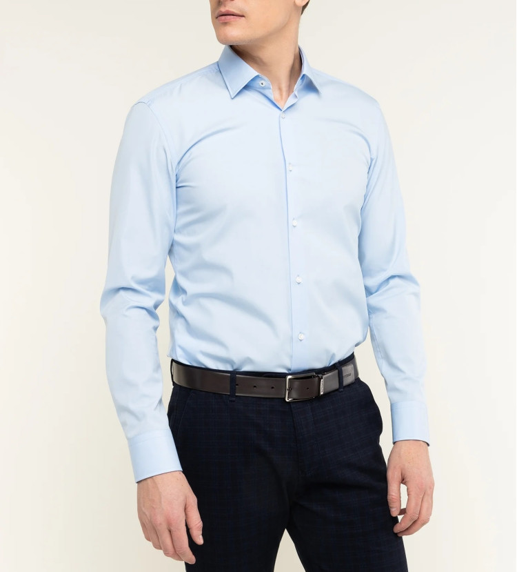 Сорочка формальная Slim Fit для мужчин (462497), цвет Синий - №2