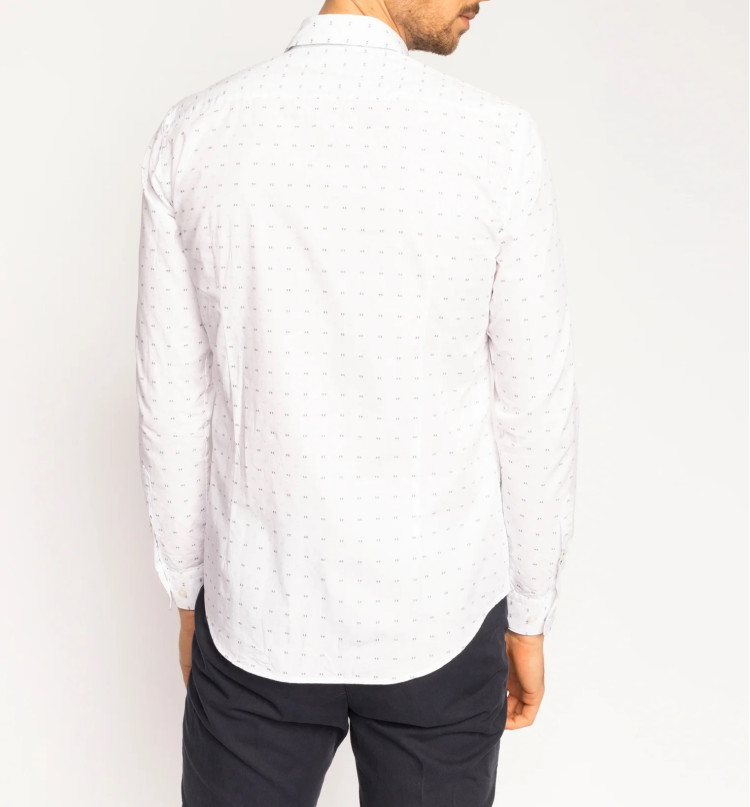 Сорочка повседневная Slim fit для мужчин (462500), цвет Белый - №3