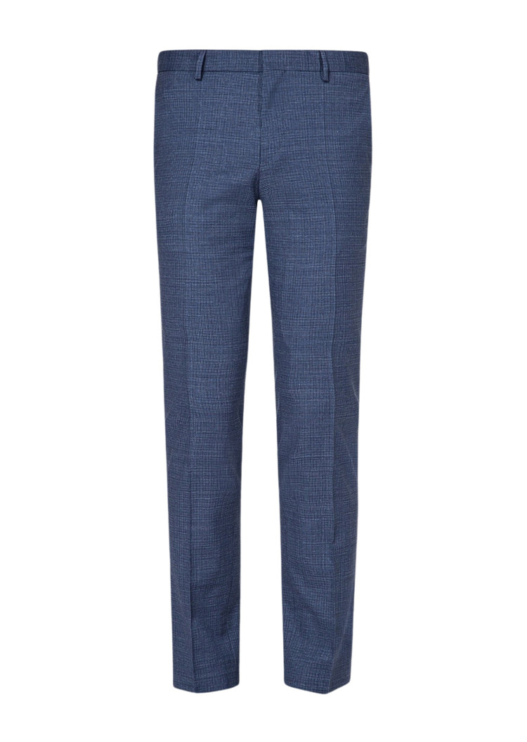 Брюки класичні Slim fit Середня для чоловіків (462509), колір Синій - №1
