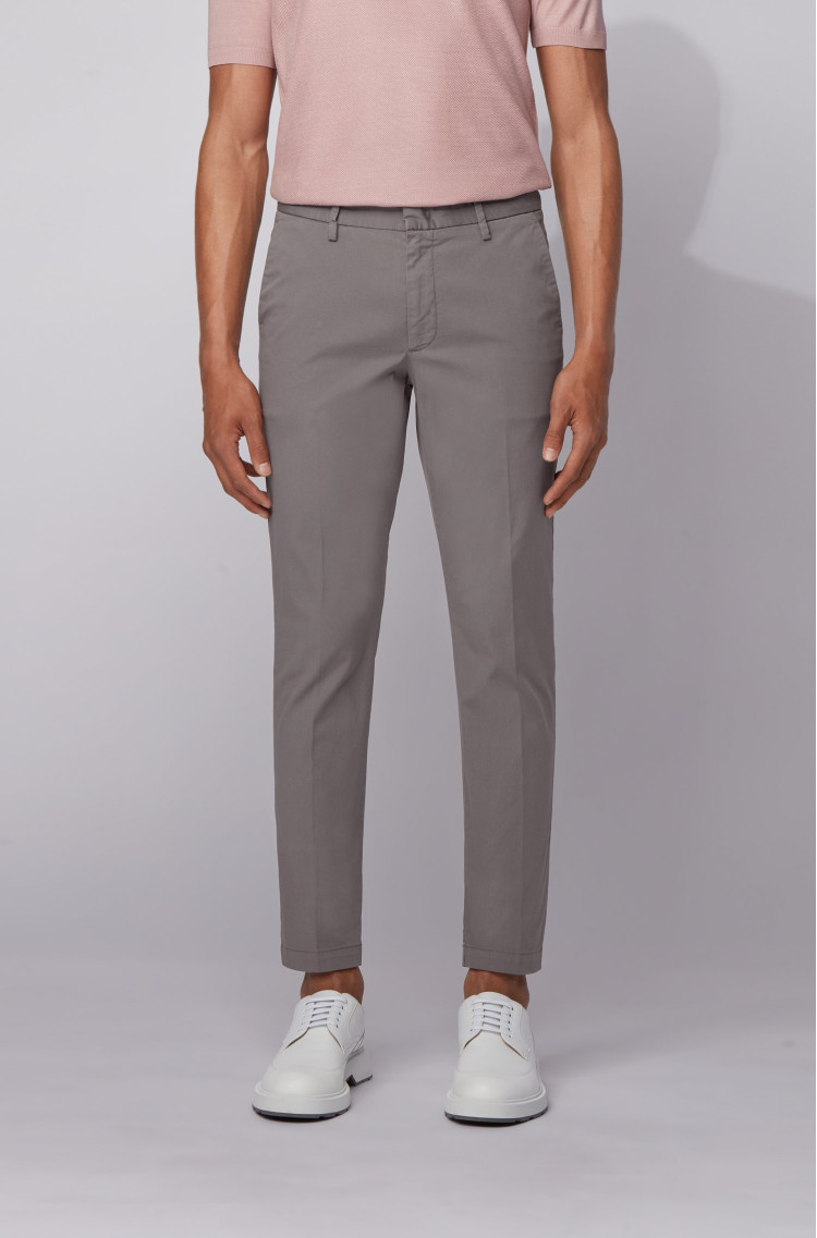 Брюки chinos Slim fit Середня для чоловіків (462517), колір Сірий - №3