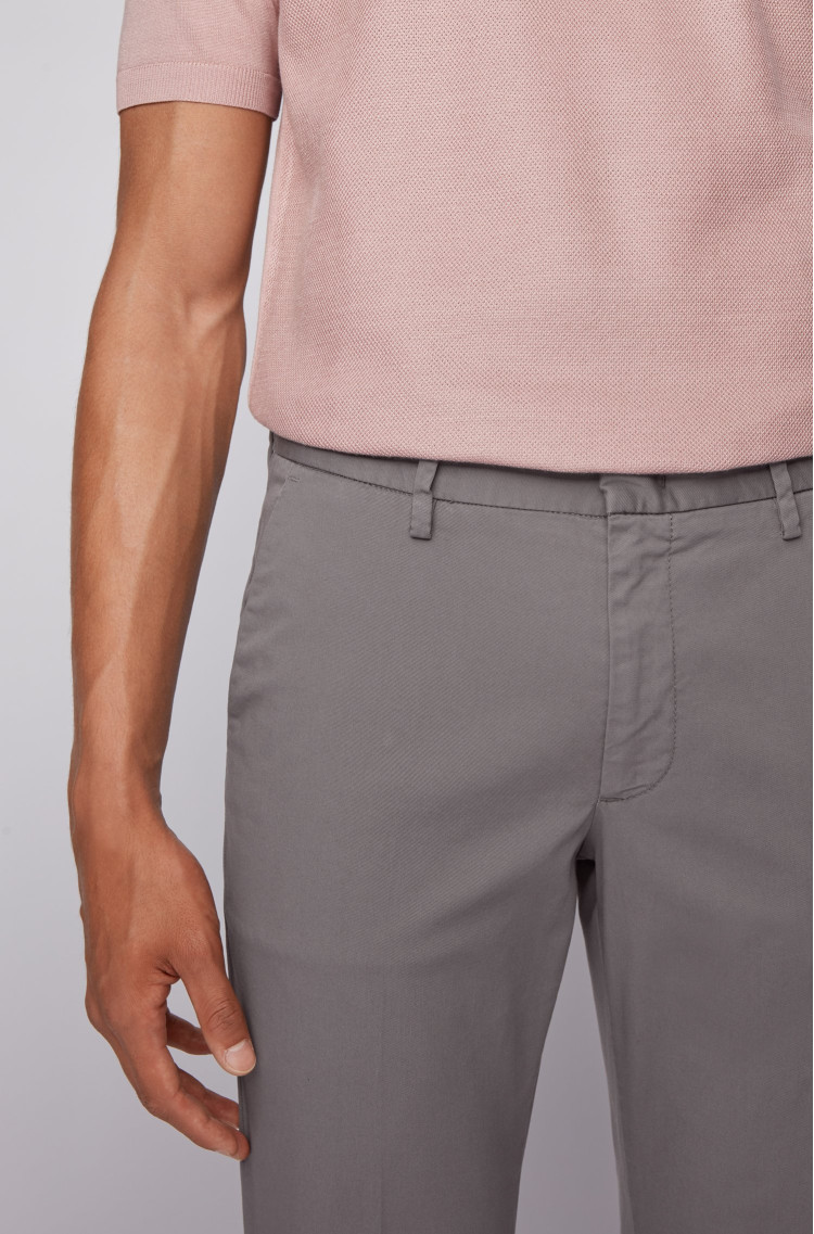 Брюки chinos Slim fit Середня для чоловіків (462517), колір Сірий - №5