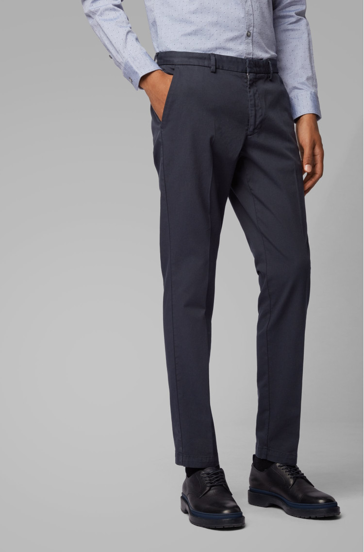 Брюки chinos Extra-slim fit Середня для чоловіків (462520), колір Синій - №3
