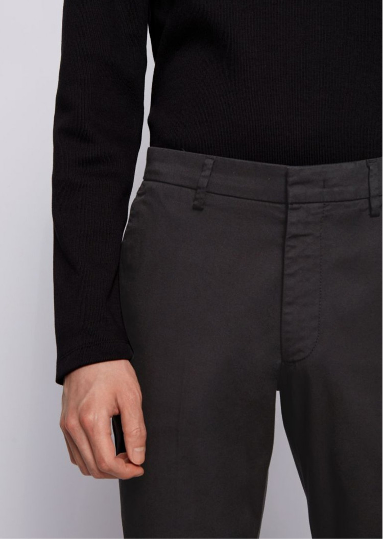 Брюки chinos Extra-slim fit Середня для чоловіків (462521), колір Чорний - №4