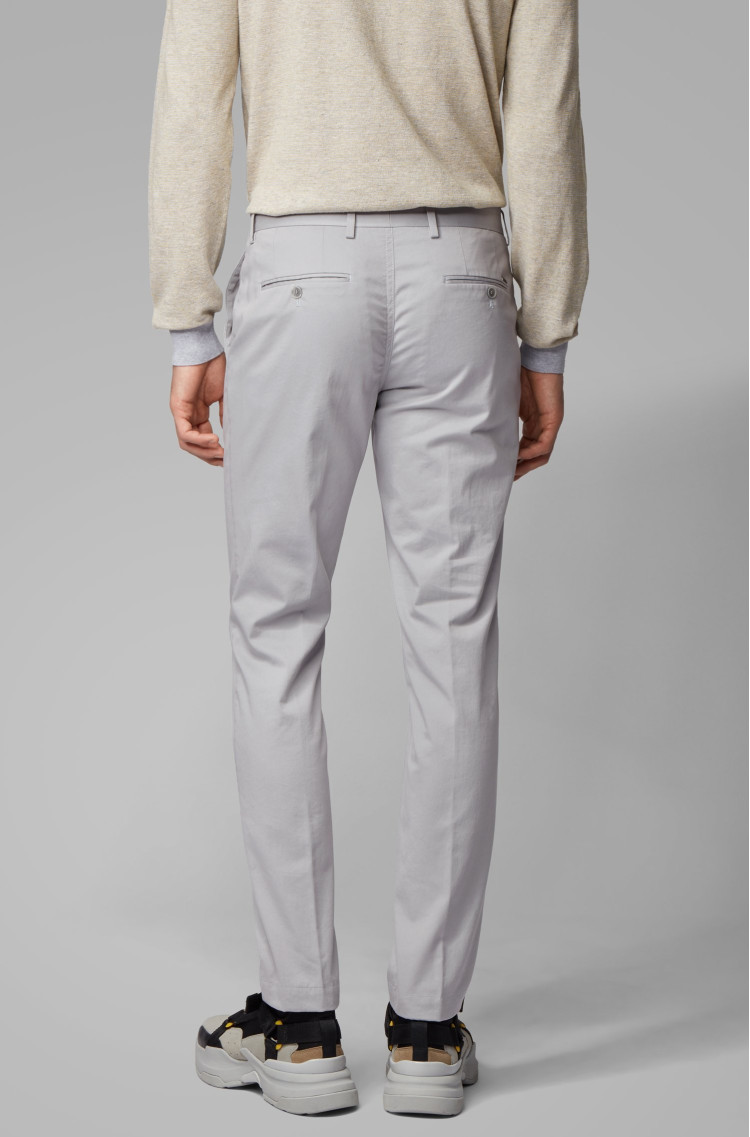 Брюки повседневные Slim fit Средняя для мужчин (462524), цвет Серый - №4