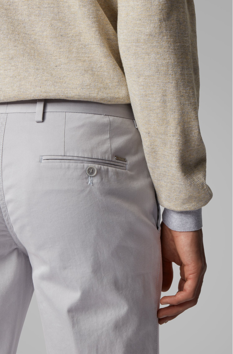 Брюки повседневные Slim fit Средняя для мужчин (462524), цвет Серый - №5