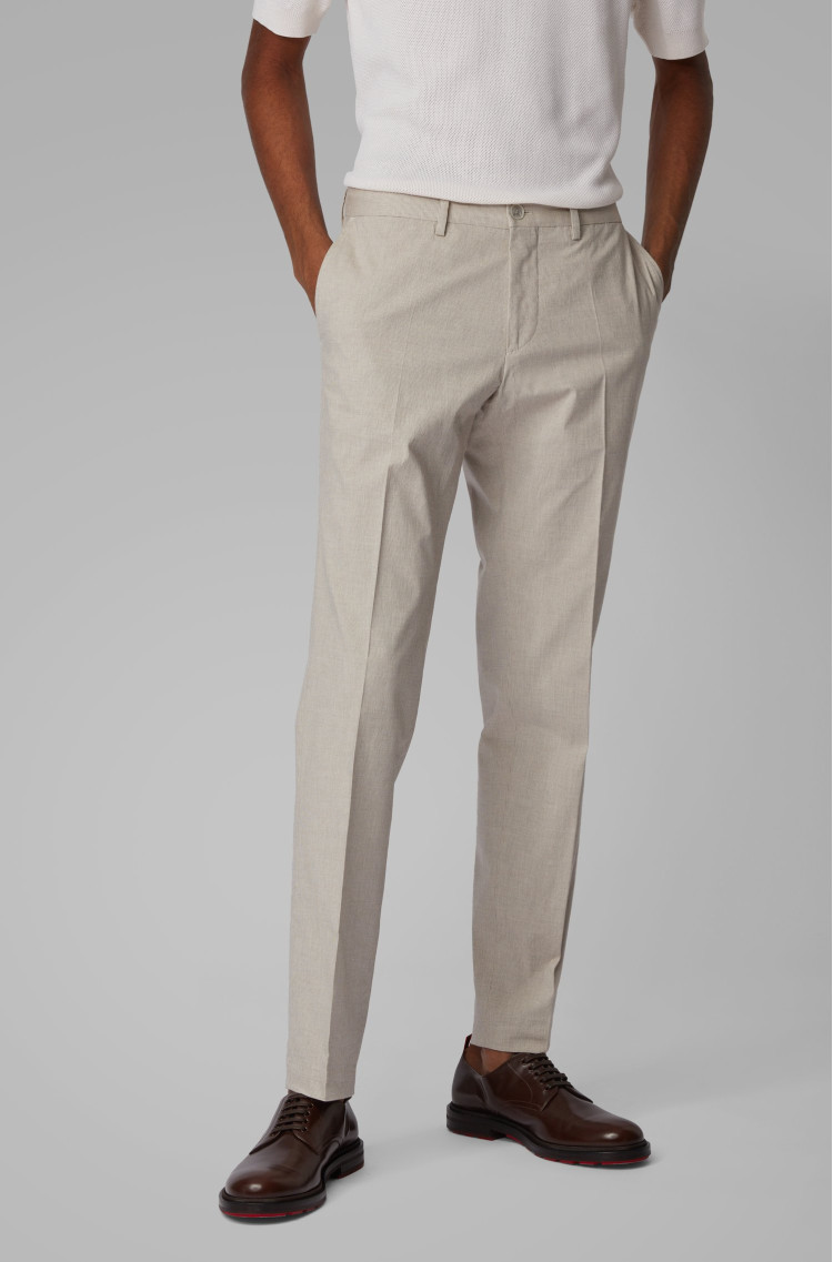 Брюки повседневные Extra-slim fit для мужчин (462526), цвет Бежевый - №2