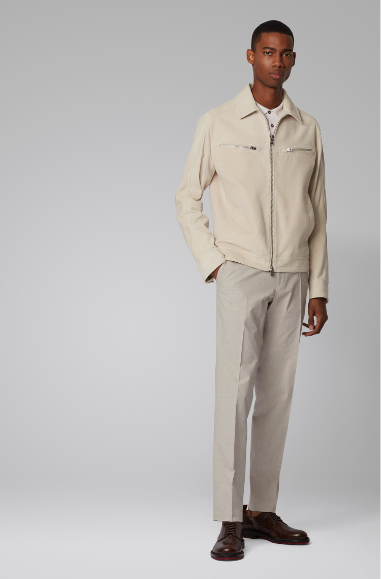 Брюки повседневные Extra-slim fit для мужчин (462526), цвет Бежевый - №3