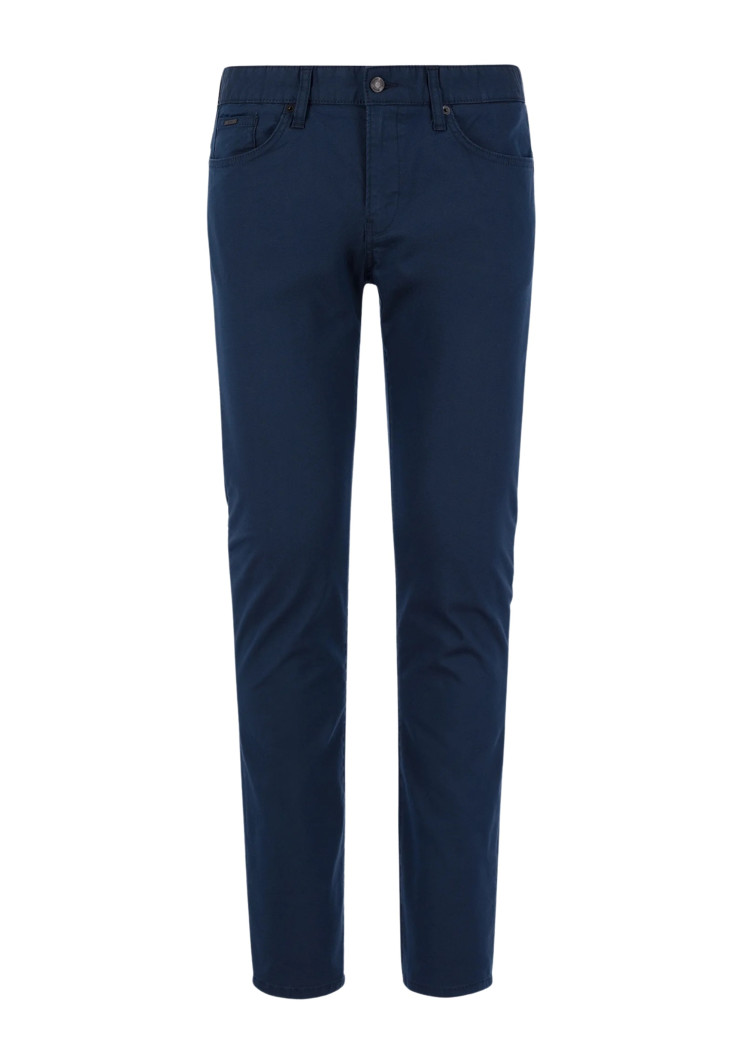 Брюки 5 карманов Slim Slim fit Низкая для мужчин (462528), цвет Синий - №1