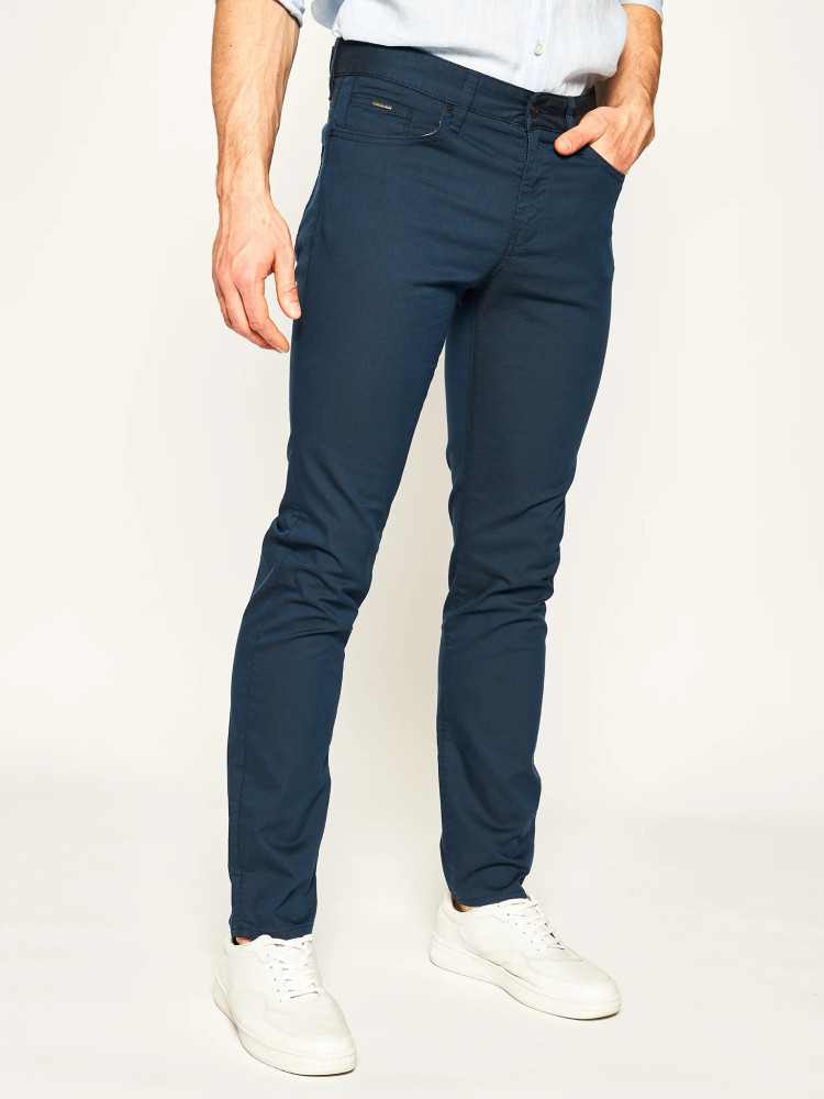 Брюки 5 карманов Slim Slim fit Низкая для мужчин (462528), цвет Синий - №2