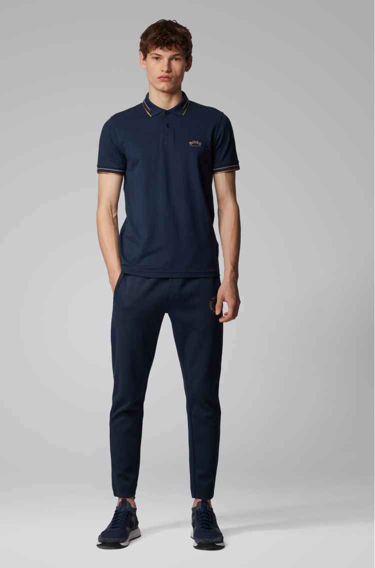 Поло спортивне Slim fit для чоловіків (462564), колір Синій - №3