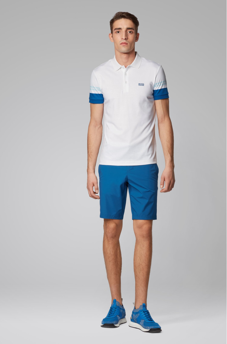 Поло спортивне Slim fit для чоловіків (462567), колір Білий - №3