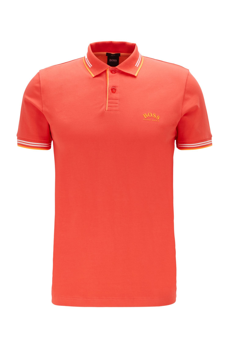 Поло спортивне Slim fit для чоловіків (462569), колір Червоний - №1