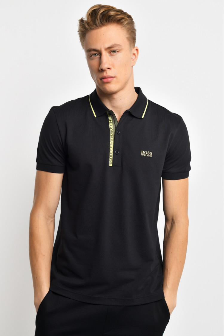 Поло спортивное Regular fit для мужчин (462575), цвет Черный - №2