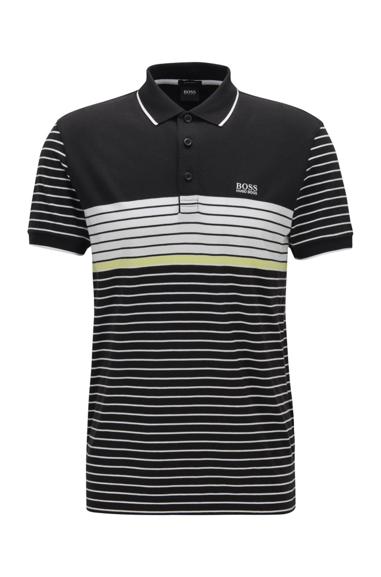 Поло спортивное Regular fit для мужчин (462577), цвет Черный - №1